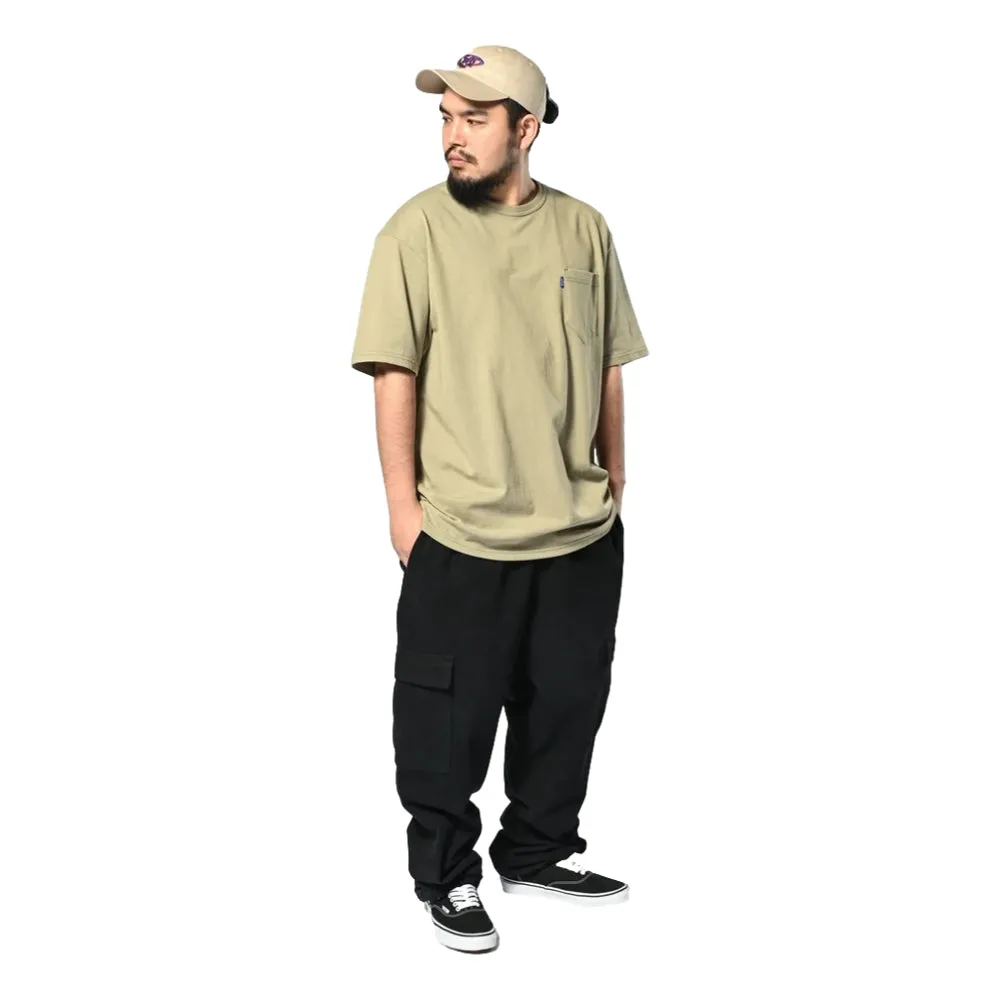 LAFAYETTE SOLID POCKET TEE-BEIGE