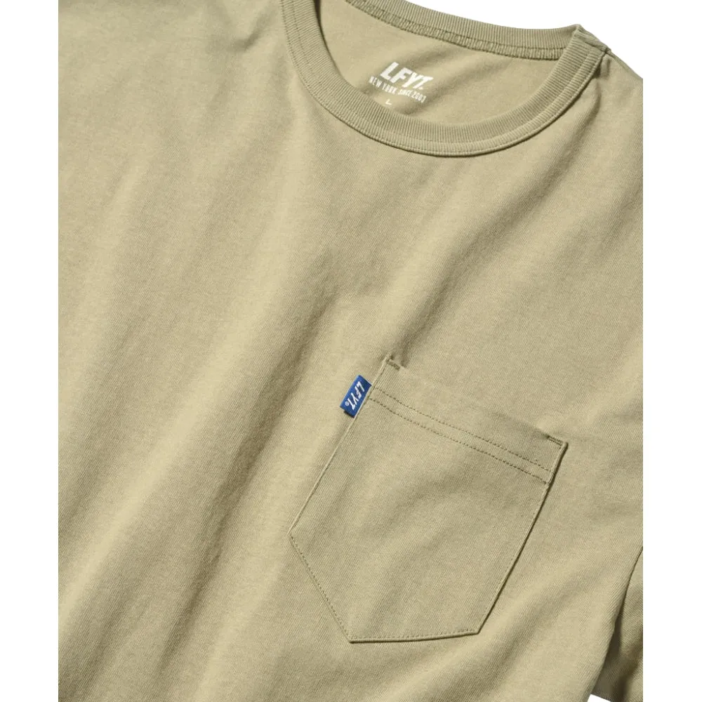 LAFAYETTE SOLID POCKET TEE-BEIGE