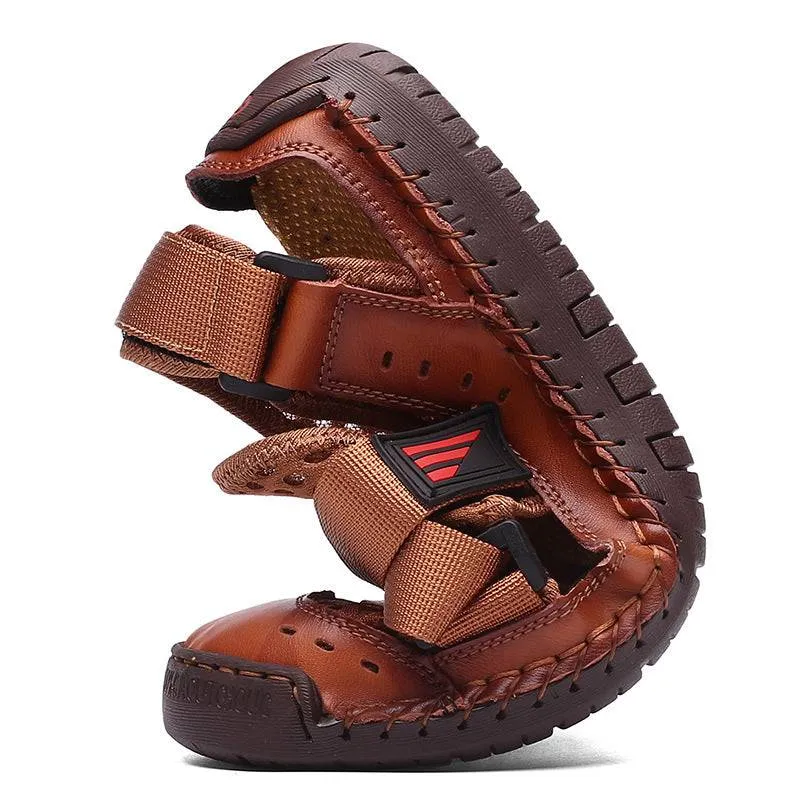 Libiyi Men's Casual Beach Breathable Plus Size Sandals