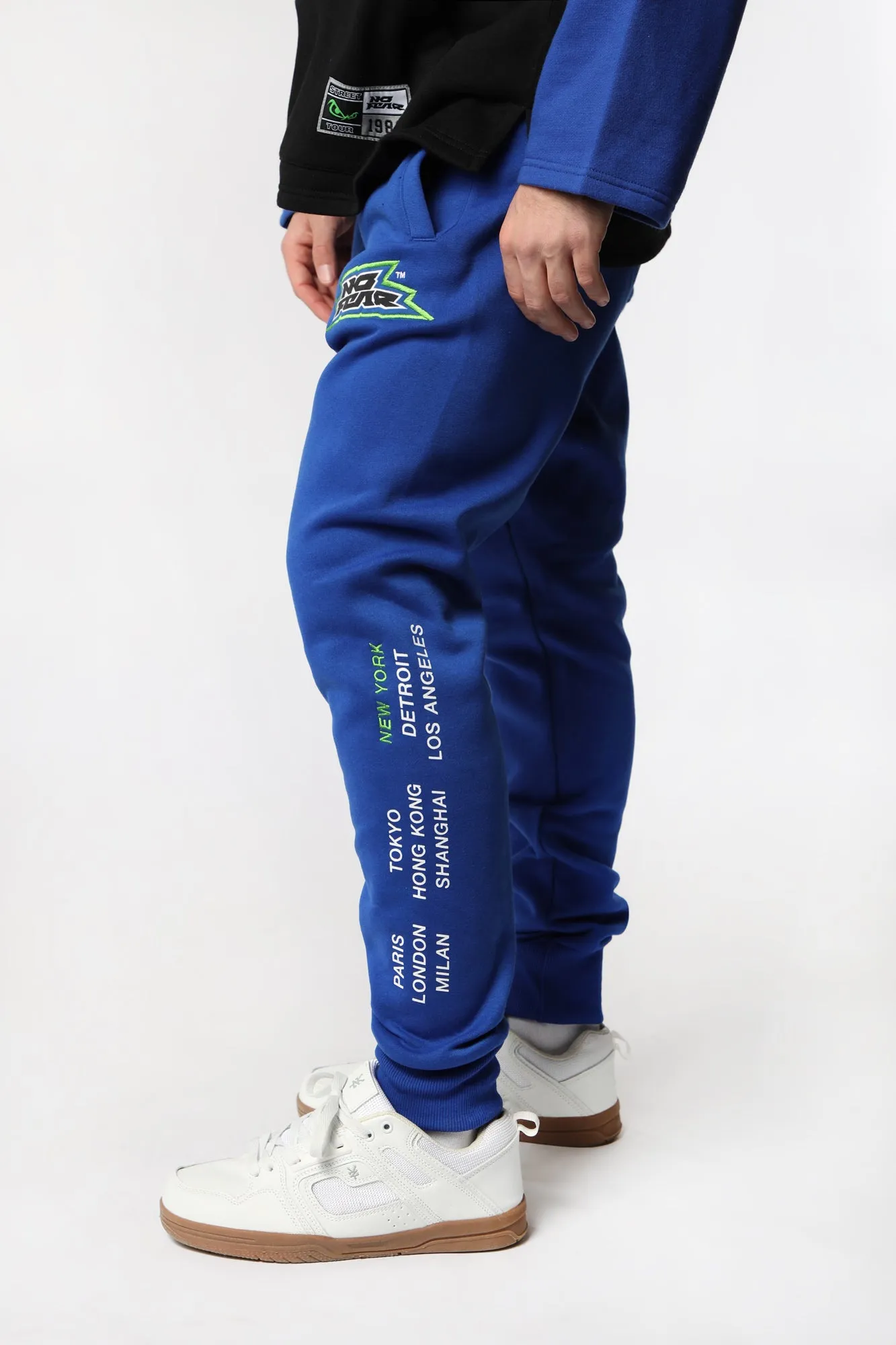 No Fear Mens Embroidered Logo Fleece Jogger