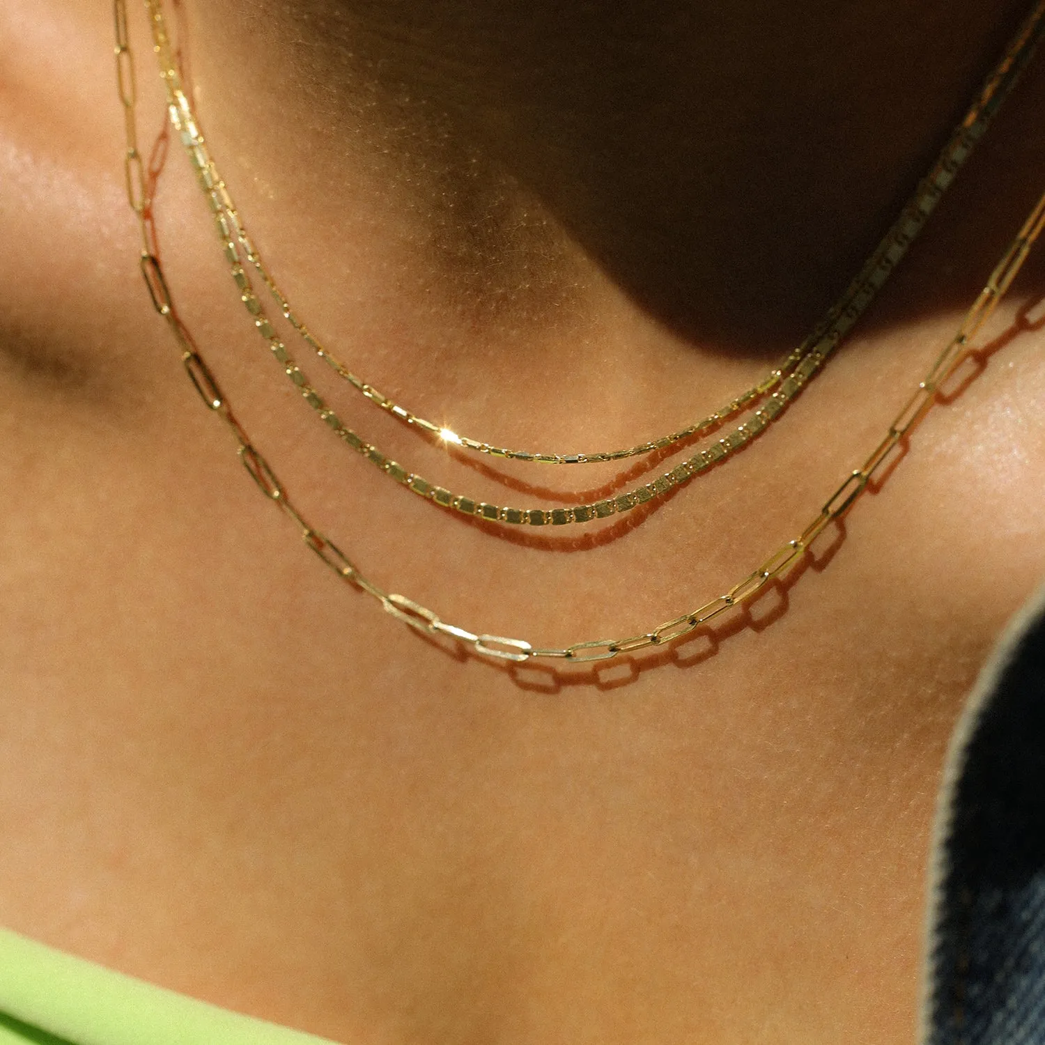 Nostalgia Chain Necklace | Solid 14k Gold