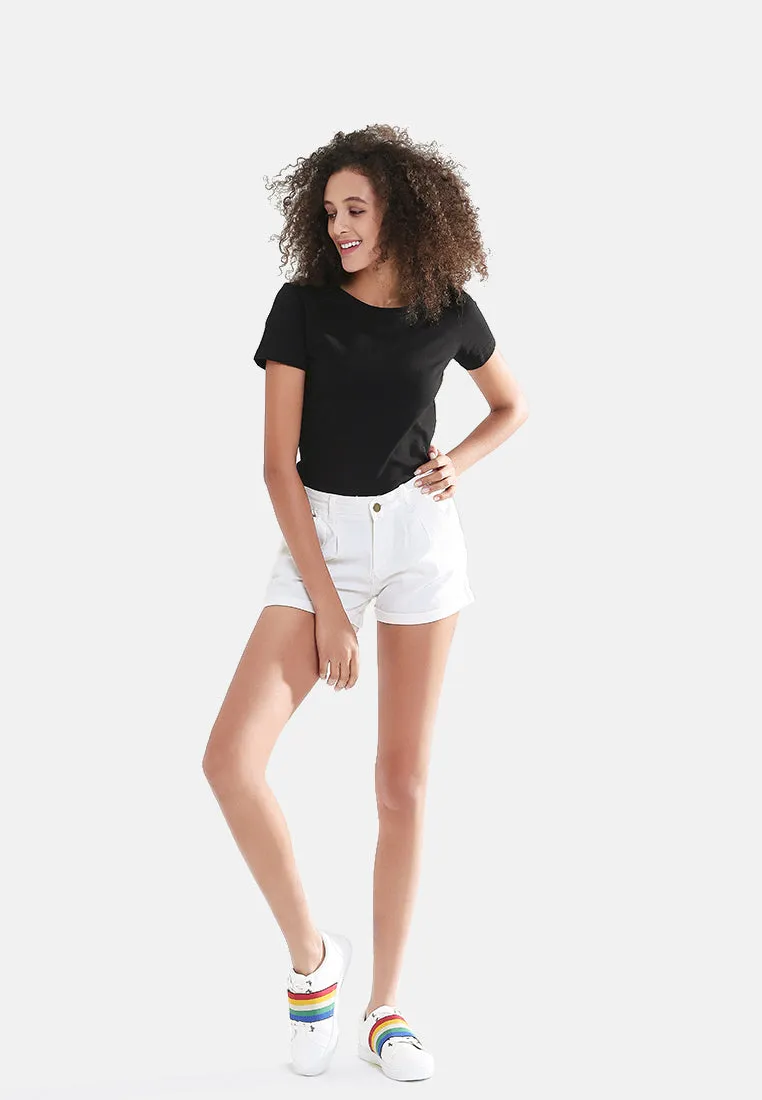 Pleated Flap Pocket Shorts By Ruw