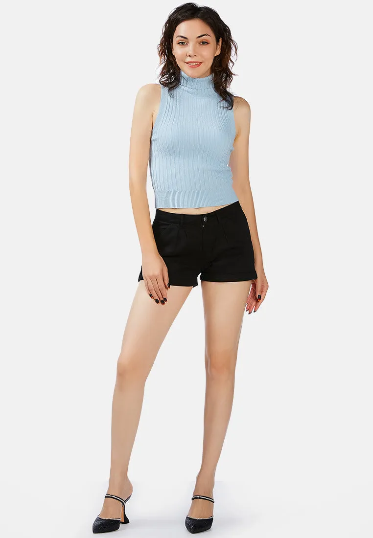 Pleated Flap Pocket Shorts By Ruw