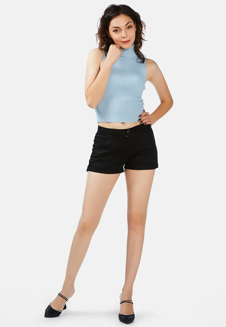 Pleated Flap Pocket Shorts By Ruw