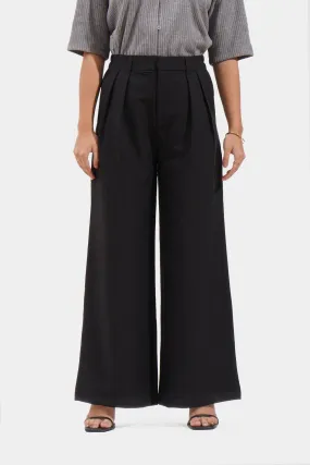 Pleated Wide Leg Cozy Pants