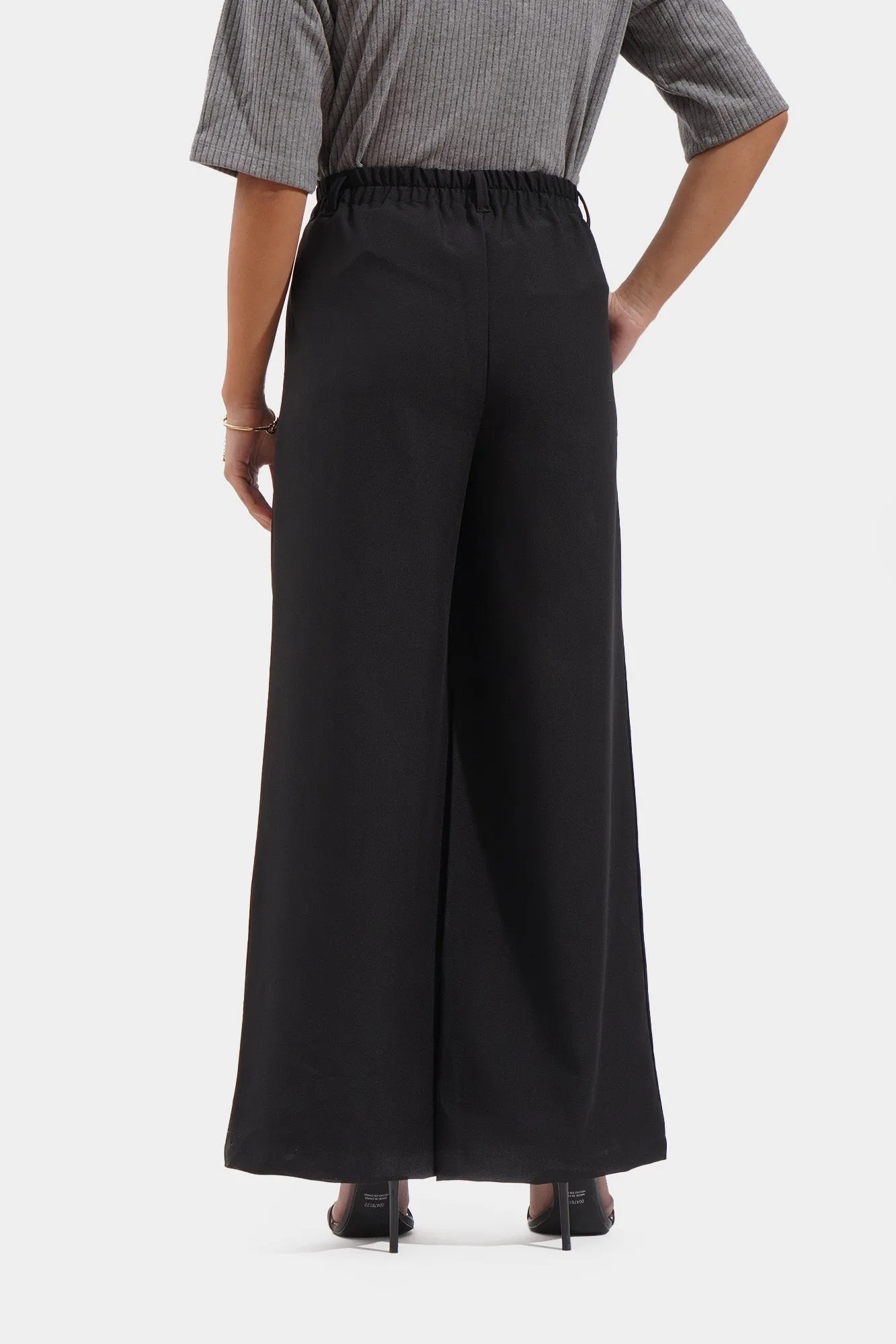 Pleated Wide Leg Cozy Pants