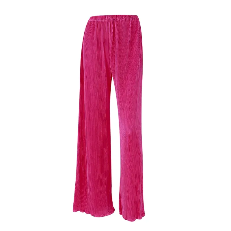 Pleated Women's Shirt Trousers