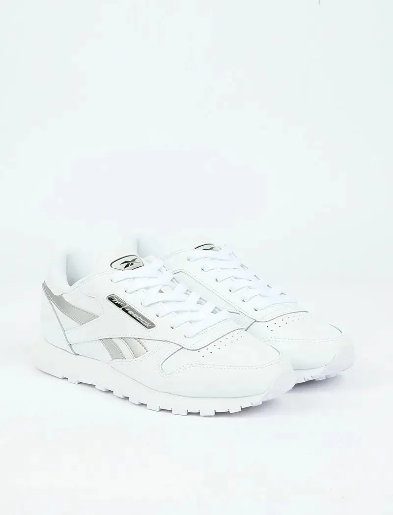 Reebok Womens Classic Leather Trainer White / Silvmt / White