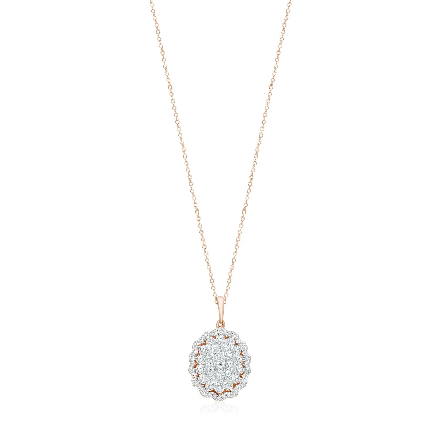 Rose Gold Diamond Eternal Pendant