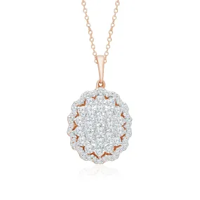 Rose Gold Diamond Eternal Pendant