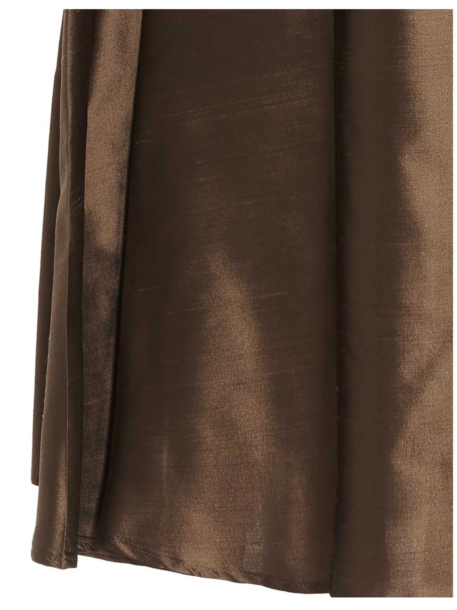 'S Max Mara Sewn Pleated Shantung Skirt