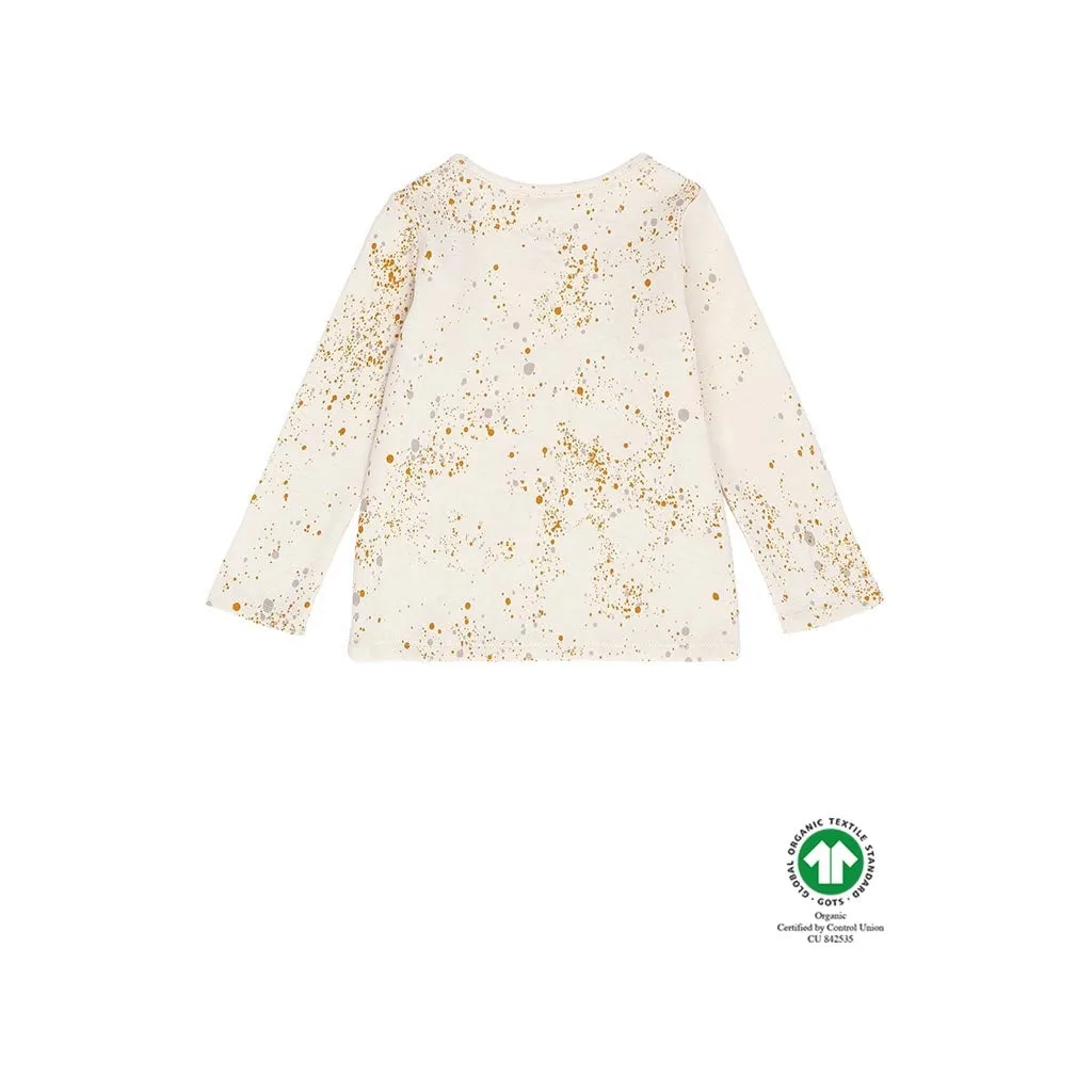 SGBella L/S Baby Blouse Mini Splash - Off White (Fluffy sky, cream)