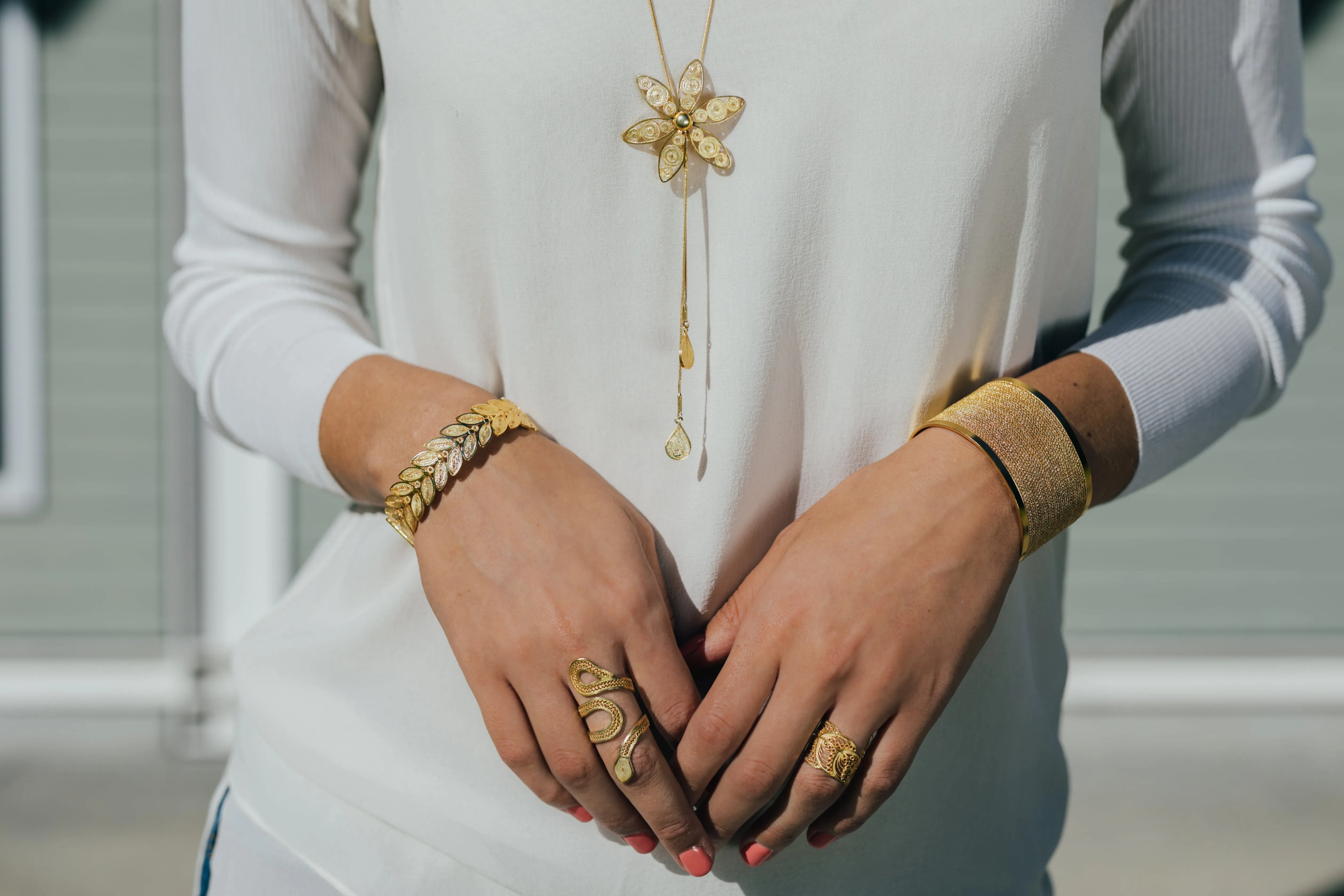 SNAKE SOLID GOLD 18K RING FILIGREE