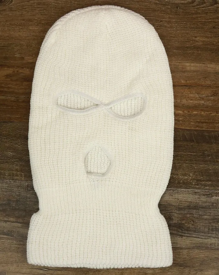 Solid 3-Hole Ski Mask