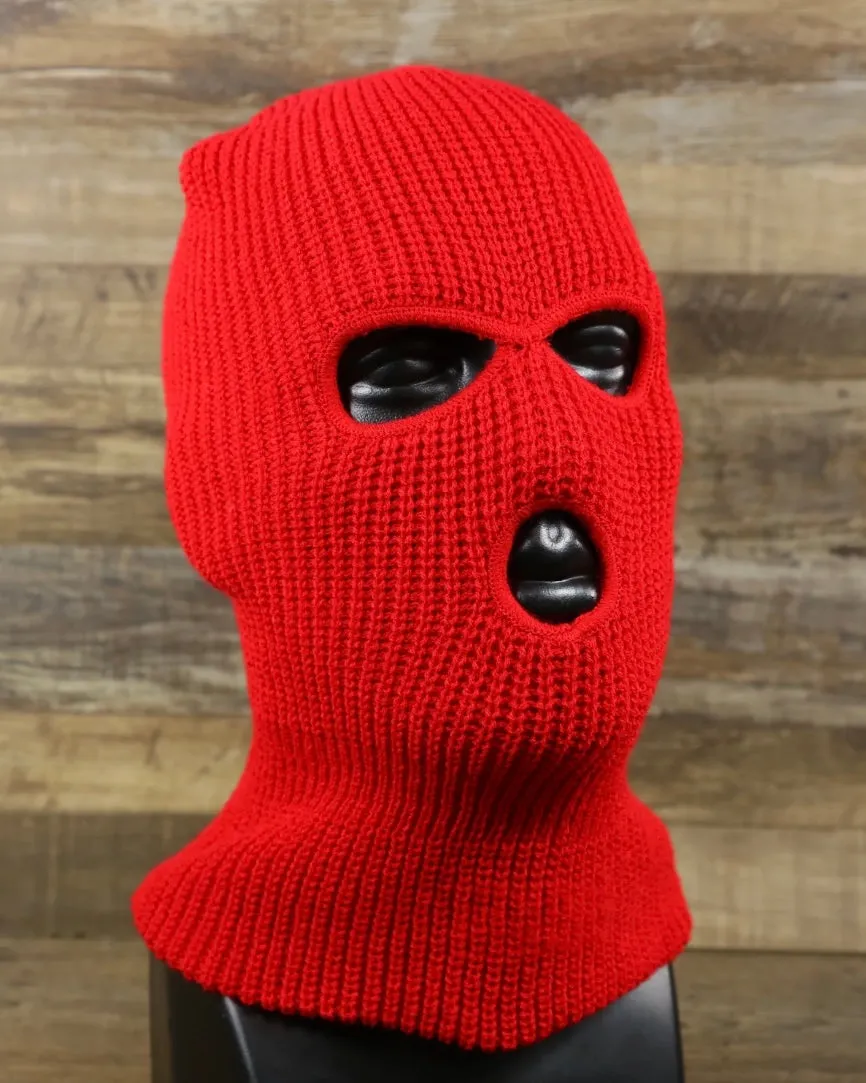 Solid 3-Hole Ski Mask