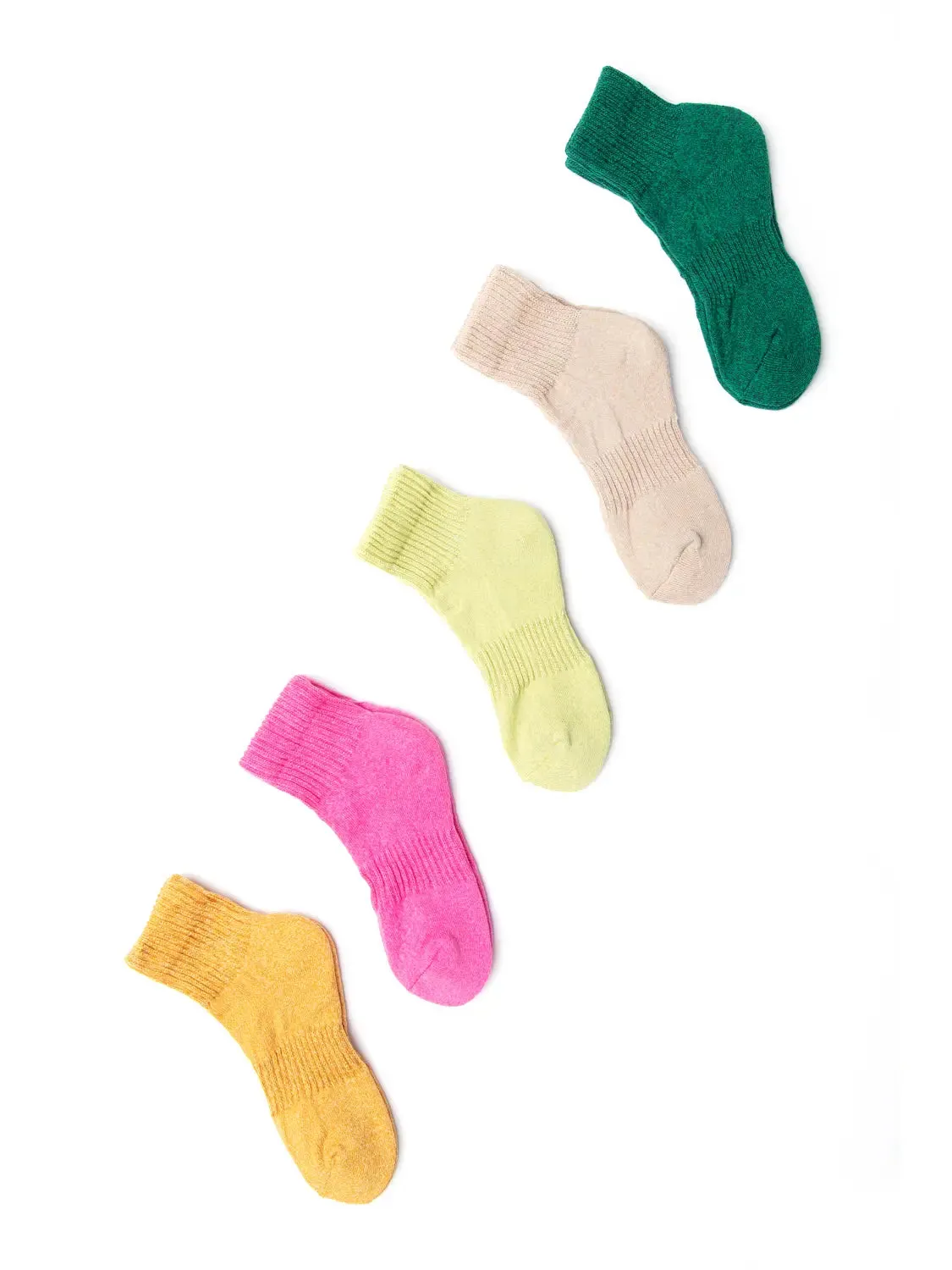 Solid Quarter Sporty Socks - Taupe Mix