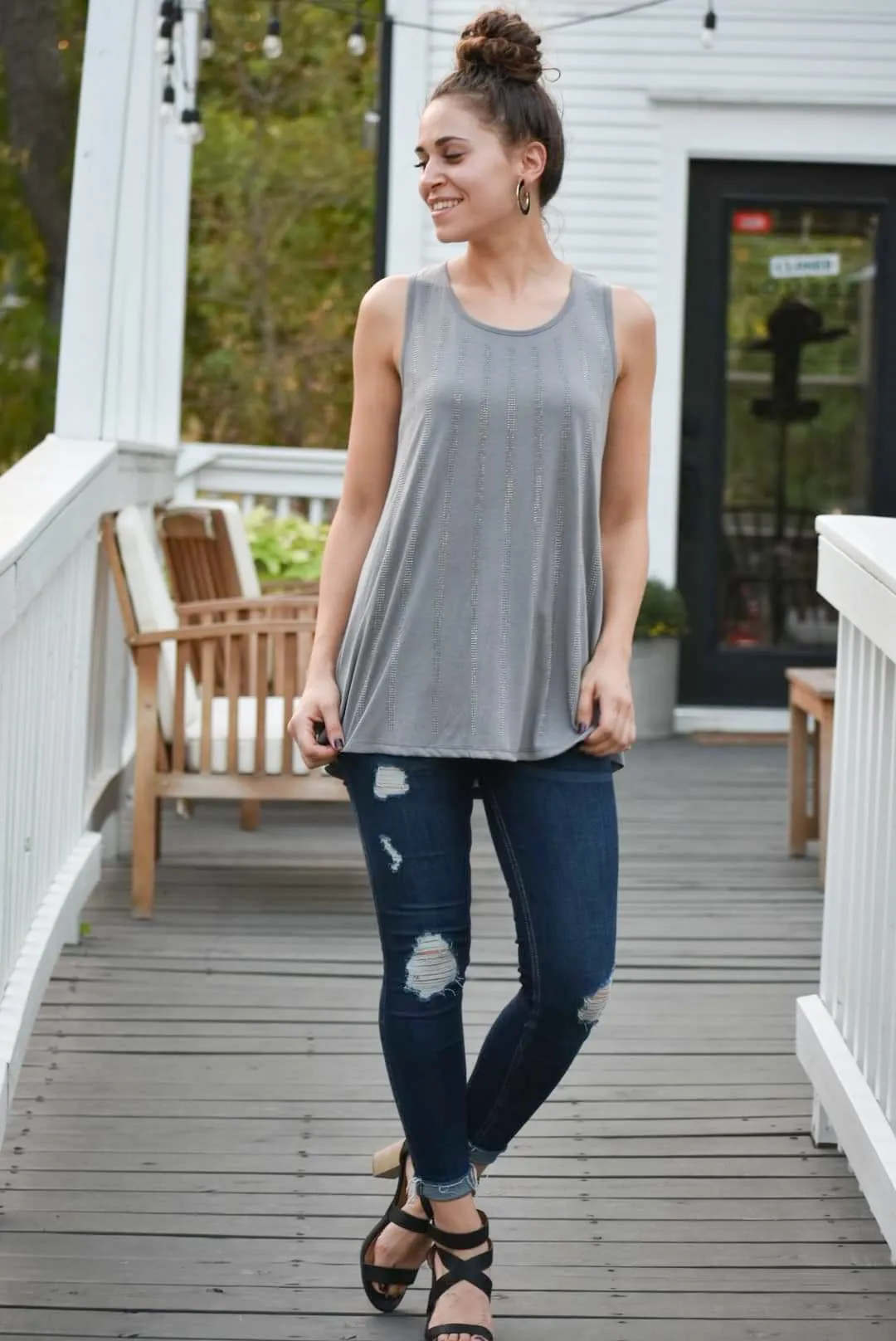 Southbound Tank Top - Gray