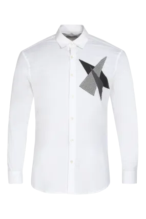 The Fragmented Shirt in White