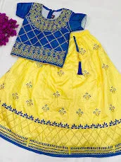 Trending Blue Color Designer Lehenga Choli With Embroidery Work