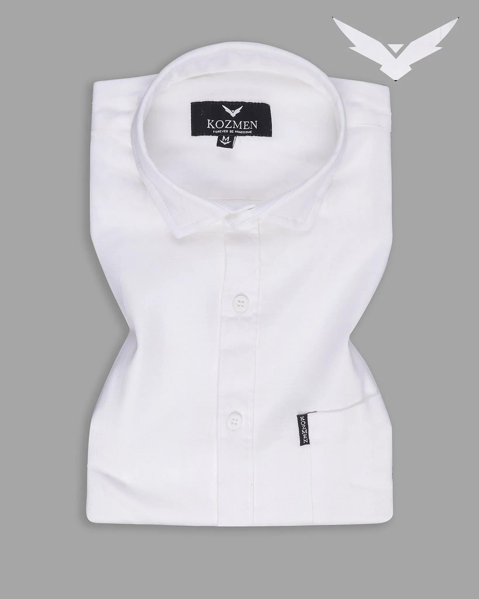 White Color Luxuries Solid Shirt